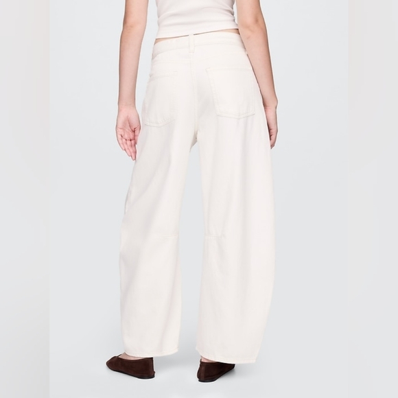 Gap High Rise UltraSoft Horseshoe Jeans New Off White 28p 6p - Picture 4 of 7